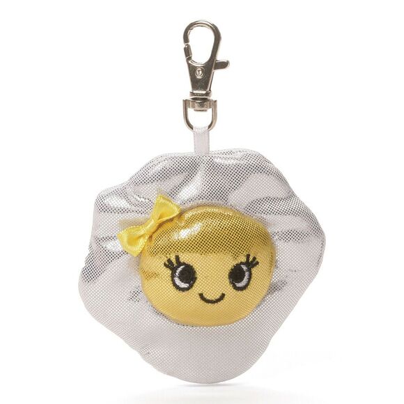 Gund Sparkle Snacks 3 inche Fried Egg Clip Keychain nwt Plush - Picture 1 of 1